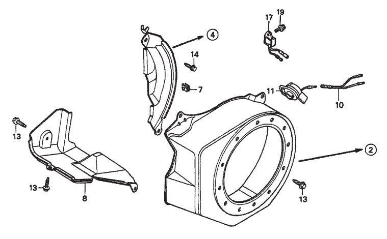 Honda GX160K1QXC9 — Fan Cover Assembly Parts- MP1455H (5.5 HP GASOLINE), MP1415E (1.5 HP ELECTRIC), MP1420E (2.0 HP ELECTRIC) MP1 SERIES