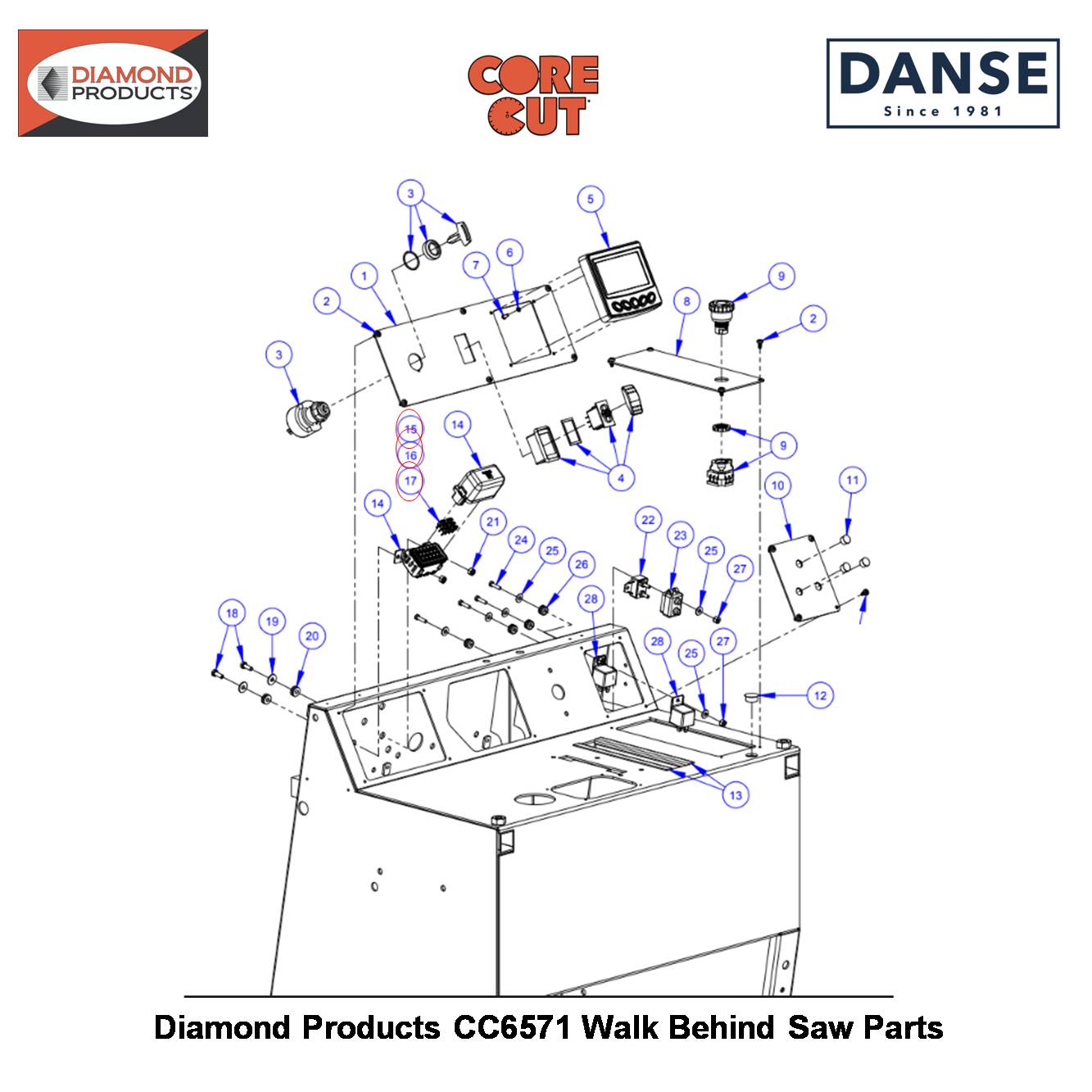 Fuse, 5 Amp Mini (tan) Led Lights When Fuse Is Blown 2801489 Fits Core Cut CC6571 Walk Behind Saw By Diamond Products