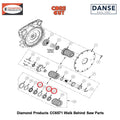 Bearing 45 X 75 X 16 Open 6009 (no Seals) W/grease 2503760 Fits Core Cut CC6571 Walk Behind Saw By Diamond Products
