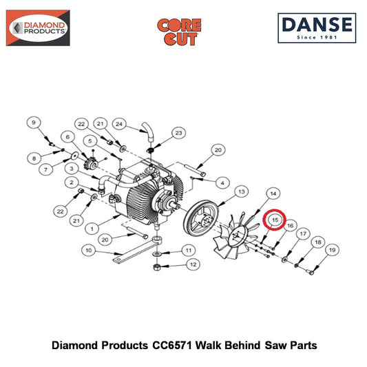 #10 Lock Washer Split 2900038 Fits Core Cut CC6571 Walk Behind Saw By Diamond Products