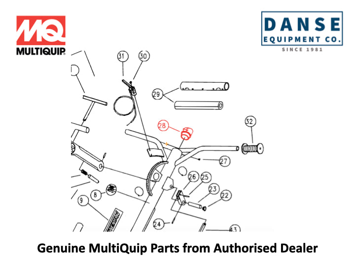 1727 Quick Pitch Safety Switch For J-Series Whiteman Walk-Behind Power Trowels By Multiquip