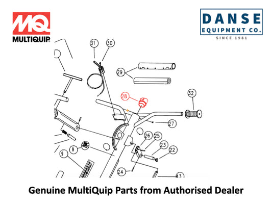 1727 Quick Pitch Safety Switch For J-Series Whiteman Walk-Behind Power Trowels By Multiquip