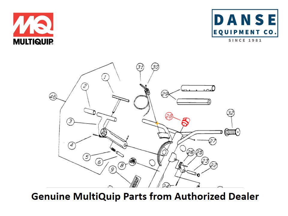 1727 Quick Pitch Safety Switch For B-Series Whiteman Walk-Behind Power Trowels By Multiquip