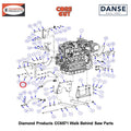 Plug 1-1/2" Hole 2500554 Fits Core Cut CC6571 Walk Behind Saw By Diamond Products