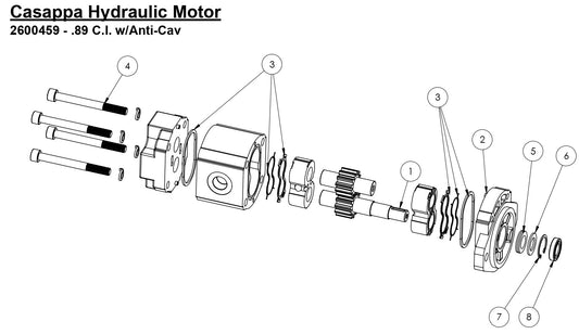HS-20-F-8 Casappa Hydraulic Motor