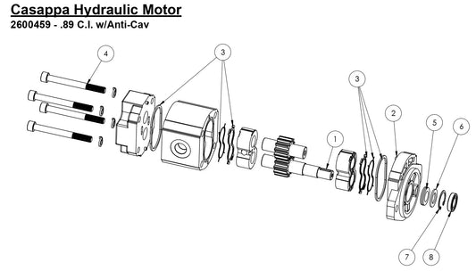 HS-20-8 Casappa Hydraulic Motor