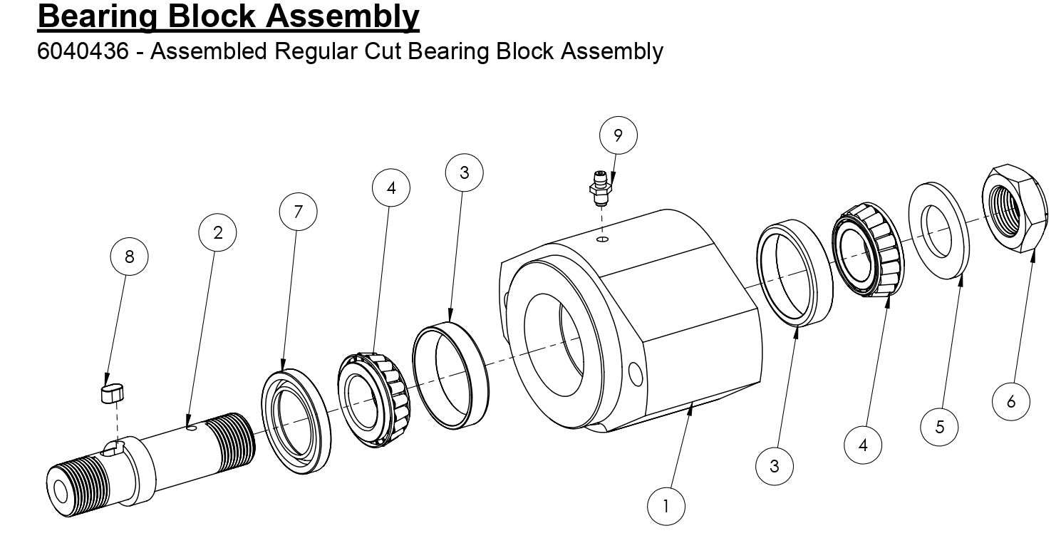 HS-16-10 Bearing Block Assembly