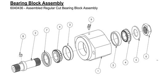 HS-20-10 Bearing Block Assembly Parts