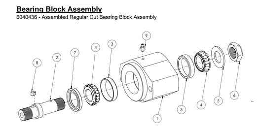 HS-20-12 Bearing Block Assembly Parts