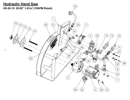HS-20-15 Hydraulic Hand Saw