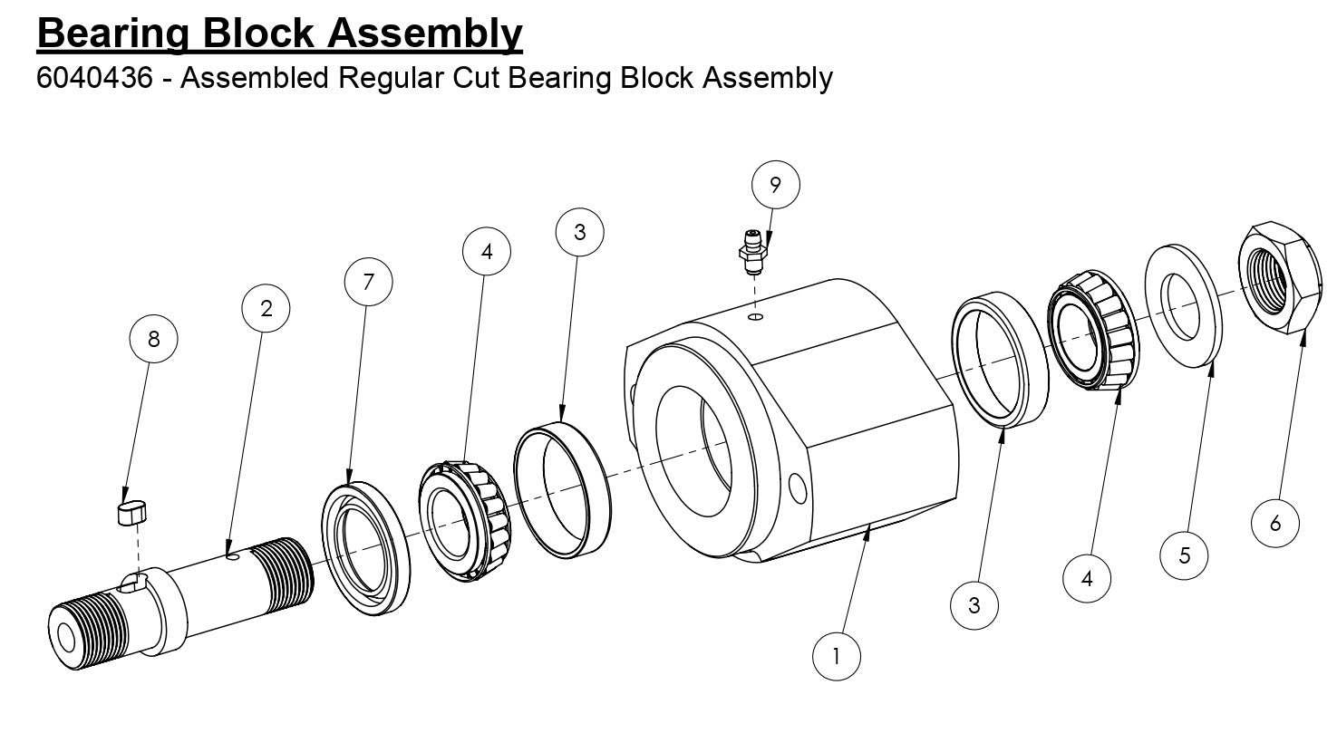 HS-16-12 Bearing Block Assembly