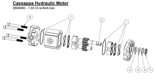 HS-20-F-10 Cassppa Hydraulic Motor