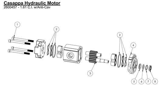 HSFC25 Casappa Hydraulic Motor Parts