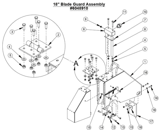 CC1300 XL 18&quot; Blade Guard Assembly