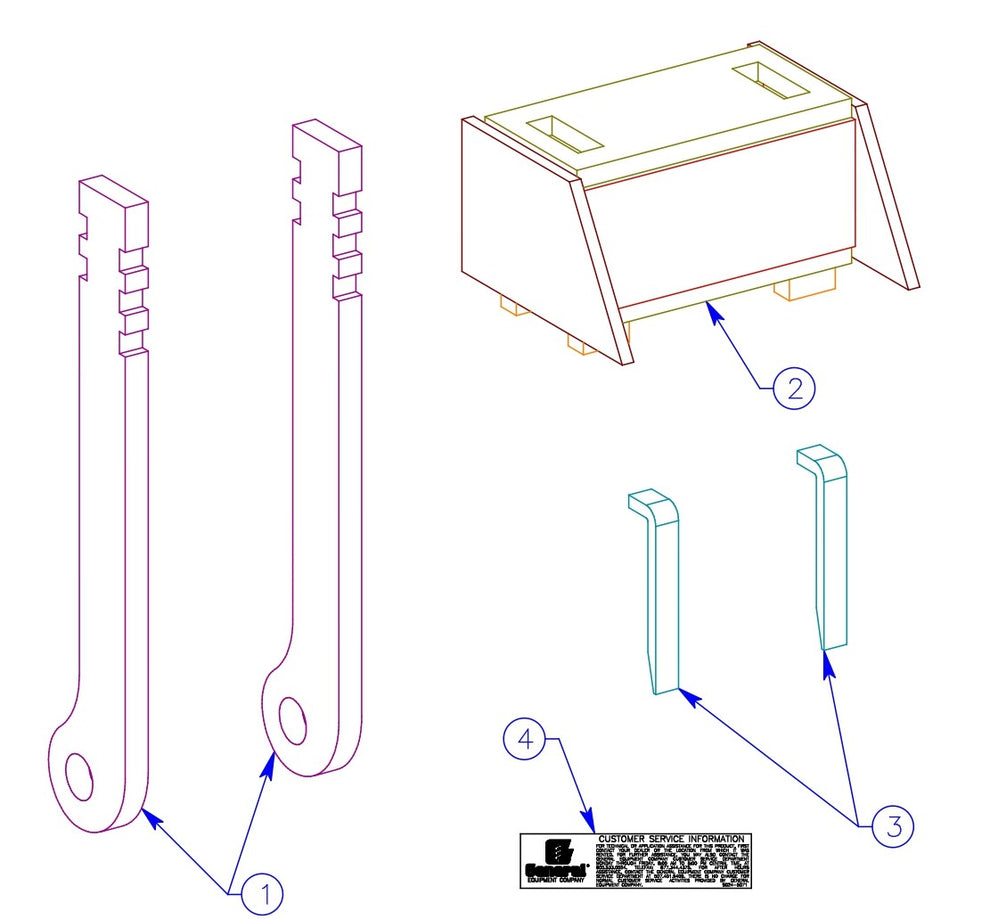 190S CUT-R-TACH Shank and Mounting Block Assembly Parts By General Equipment