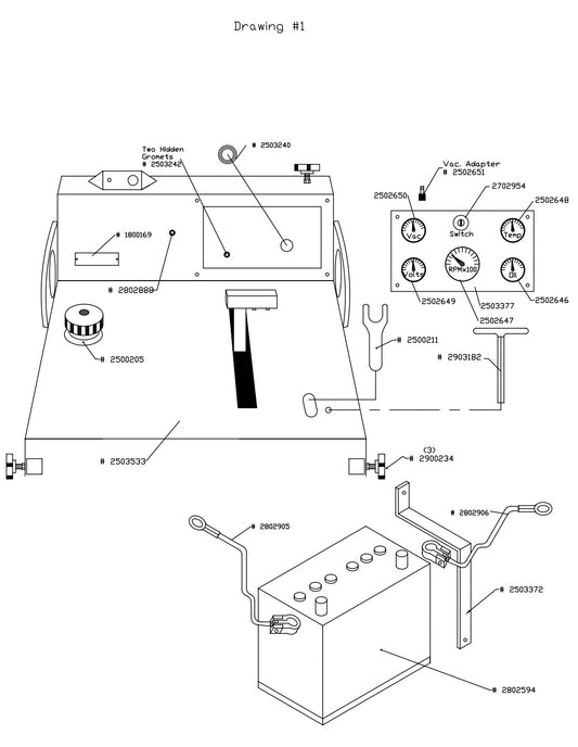 CC-DC-SS Parts List Drawing - 1