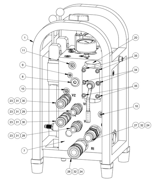 BS-2 Remote Control (Left Side) Parts