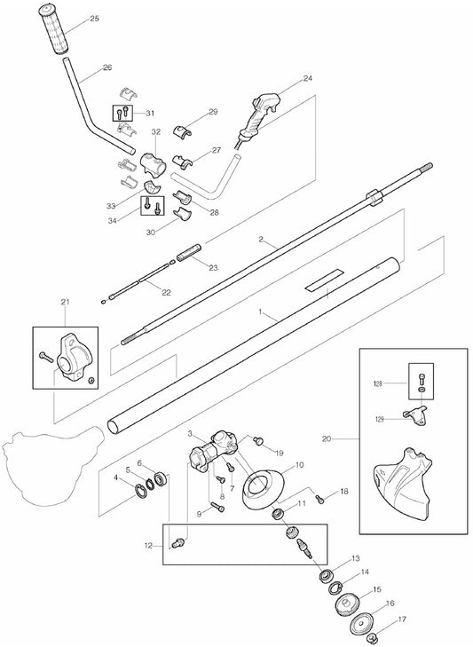 RBC255 String Trimmer Assembly Part 1 by Makita