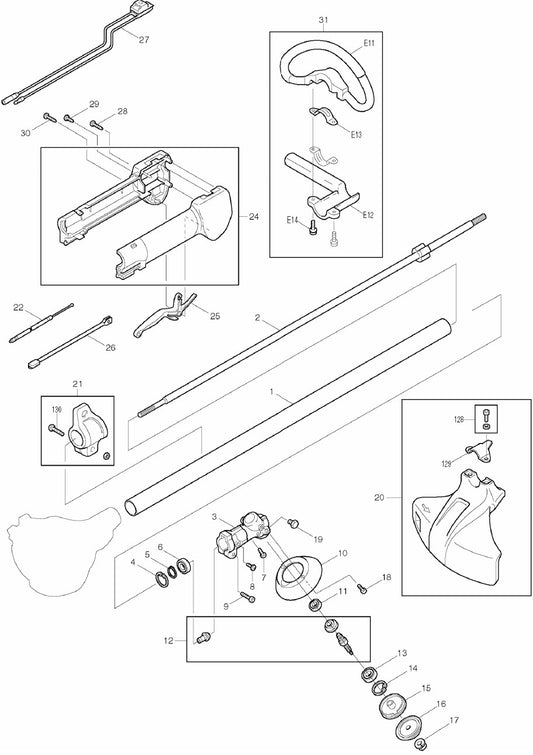 RBC256 String Trimmer Assembly Part 1 by Makita