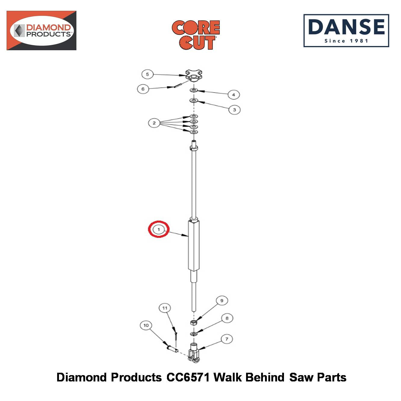 Depth Stop Weldment 6010097 Fits Core Cut CC6571 Walk Behind Saw By Diamond Products