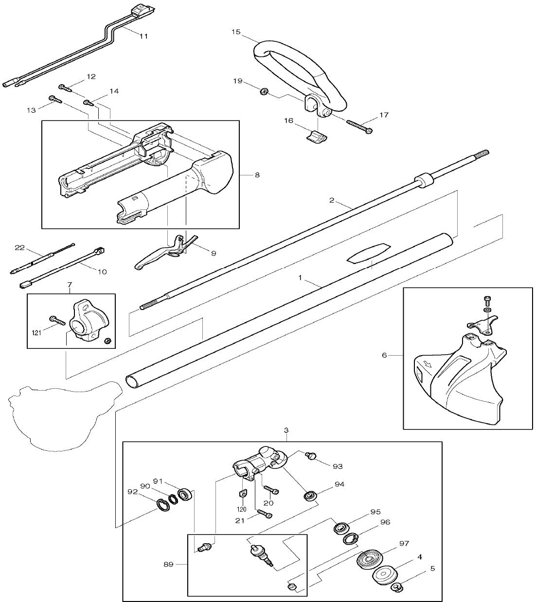 RBC251 String Trimmer Assembly Part 1 by Makita