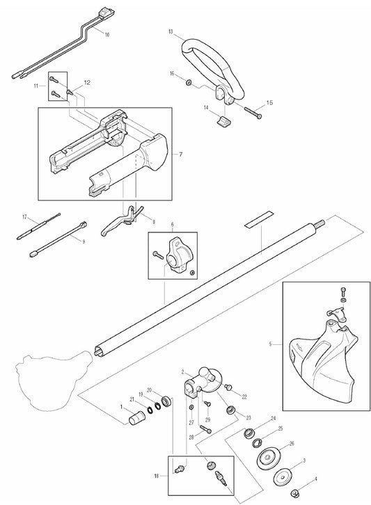 RBC25A Grass Trimmer Assembly  Part-1 by Makita