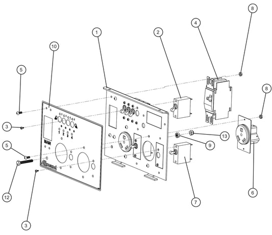 V Series Night-Lite Pro II 2-30AMP RV Outlet Package  Parts By Allmand