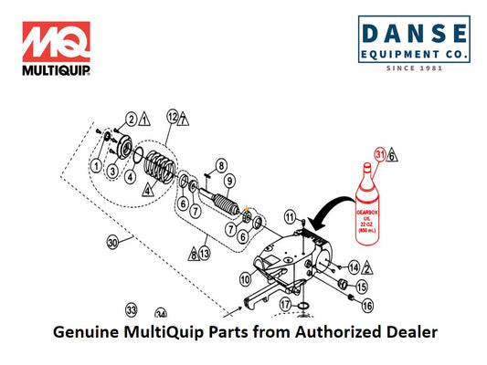 20111 Gearbox Lubricant For JS60C Series Whiteman Walk-Behind Power Trowels By Multiquip