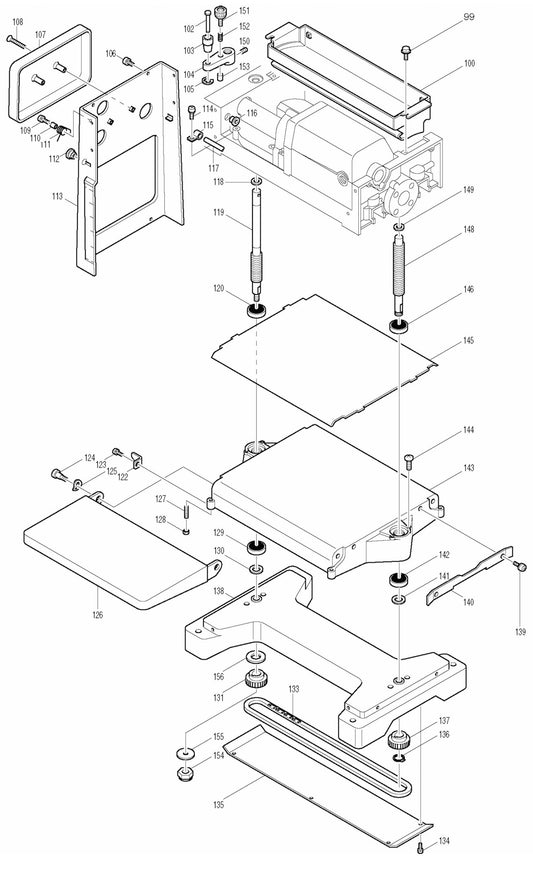 2012NB Planer Assembly Part 2 By Makita