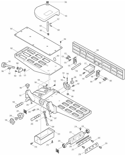 2030S 12 Inch Planer Jointer Assembly Parts 3 By Makita