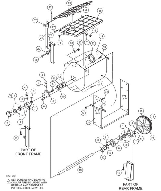 Plastic Drum Assembly Parts-WM70SH5/WM70PH5, WM70SH8/WM70PH8, WM70SE/WM70PE HONDA GX160/GX240 SERIES GASOLINE ENGINES AND 1.5 HP ELECTRIC MOTOR