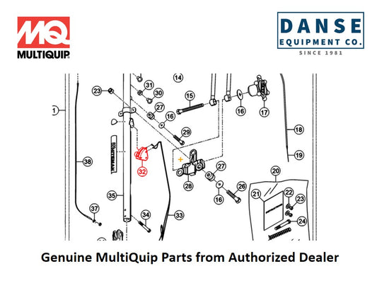 20856 Switch, Centrifugal Stop For BA Series Whiteman Walk-Behind Power Trowels By Multiquip