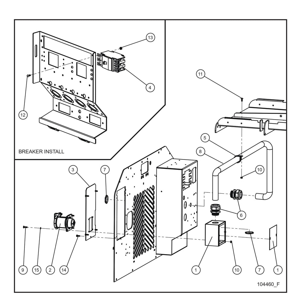208V 3PH Rear Outlet Parts By Allmand