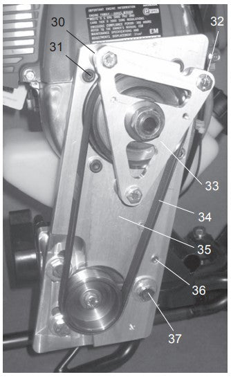 BP-35 Backpack Concrete Vibrator Assembly Parts by Oztec