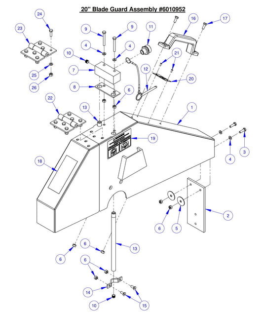 CC7574DK 20&quot; Blade Guard Assembly