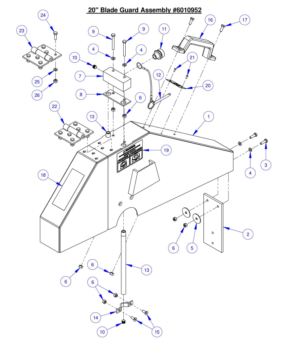 CC7574DK 20" Blade Guard Assembly