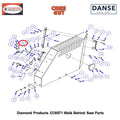 1/4"X1-1/4" Fender Washer 2900083 Fits Core Cut CC6571 Walk Behind Saw By Diamond Products