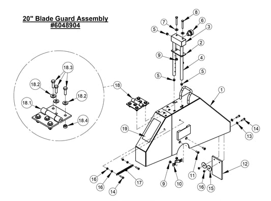 CC1823BVXLP (20'' Blade Guard Assembly)