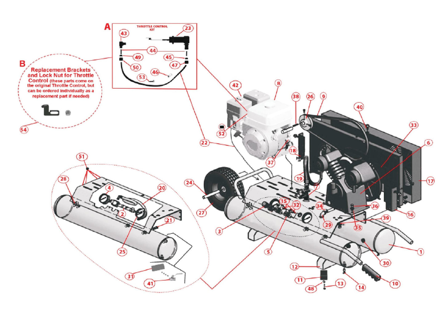 MAC5501G Compressor Assembly Parts
