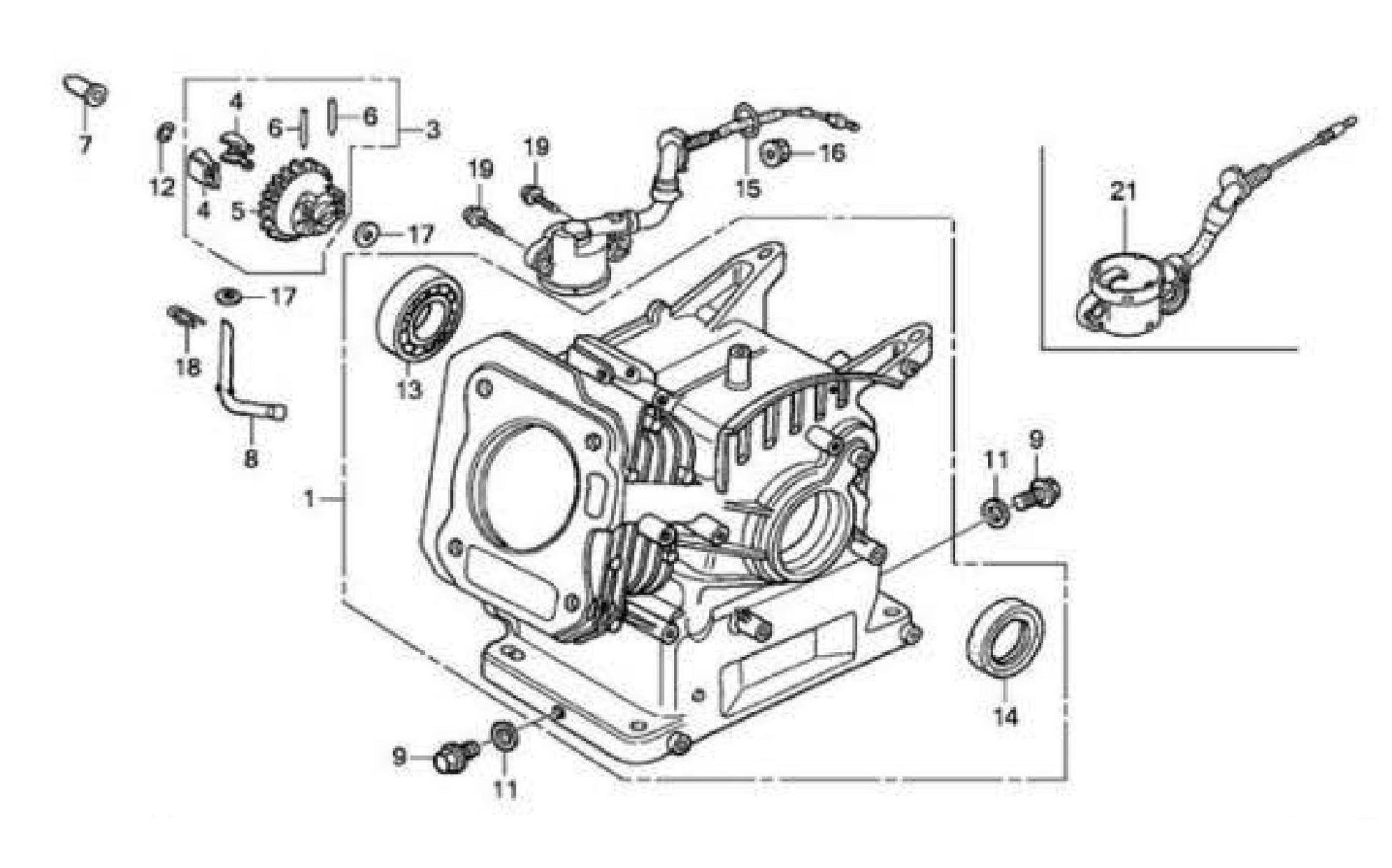 MAC5501G Cylinder Barrel Assembly Parts