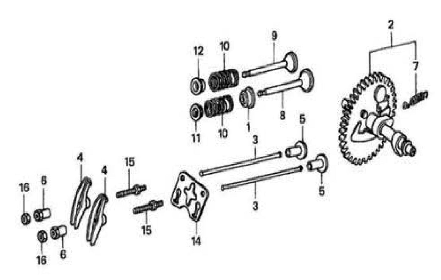 MAC5501G Camshaft Assembly Parts
