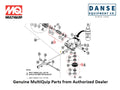 21047 Bearing Kit For B46, B46S90 Series Whiteman Walk-Behind Power Trowels By Multiquip