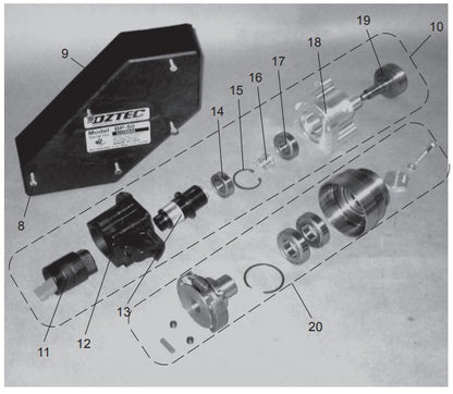 BP-50a Backpack Concrete Vibrator Assembly Parts by Oztec