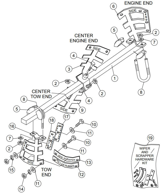 Paddle Shaft Assembly Parts-WM70SH5C, WM70SH8C HONDA GX160/GX240 GASOLINE ENGINE