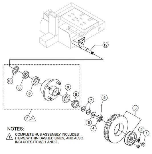 Axle Assembly Parts-WM70SH5C, WM70SH8C HONDA GX160/GX240 GASOLINE ENGINE
