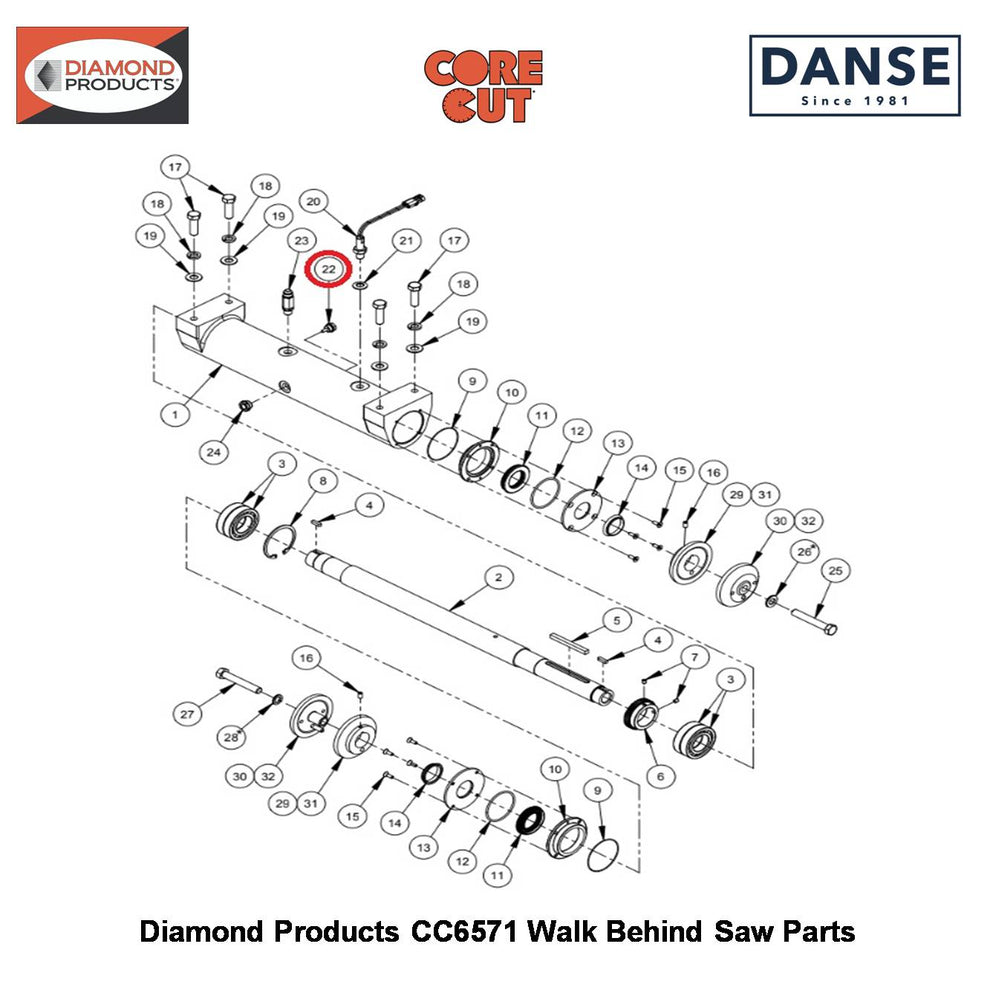 Magnetic Oil Drain Plug M16X1.5 Thread 2502037 Fits Core Cut CC6571 Walk Behind Saw By Diamond Products