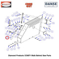 Hose, 7/8" I.D. x 4" 6019278 Fits Core Cut CC6571 Walk Behind Saw By Diamond Products