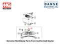24386 Wear Plate, Upper For J3036H55 Series Whiteman Walk-Behind Power Trowels By Multiquip