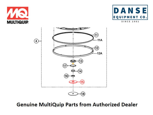 24424 Thrust Collar For J3036H55 Series Whiteman Walk-Behind Power Trowels By Multiquip