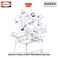 #10-24X3/4 Hex Wash Screw 2900015 Fits Core Cut CC6571 Walk Behind Saw By Diamond Products